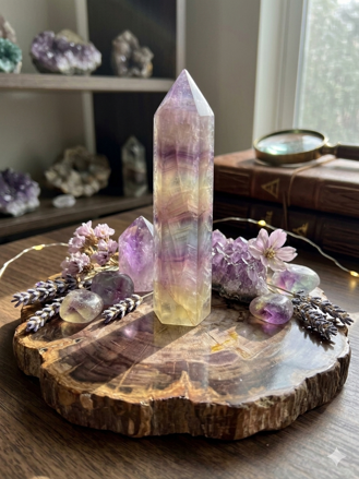 Fluorit obelisk