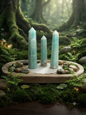Amazonit obelisk "úprimné vyjadrovanie myšlienok"
