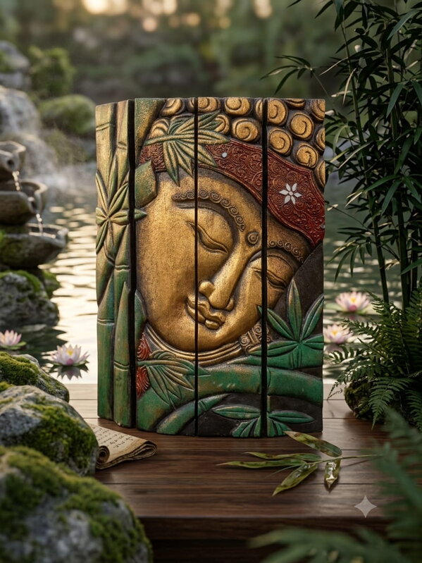Obraz Budha farebno - zlatý
